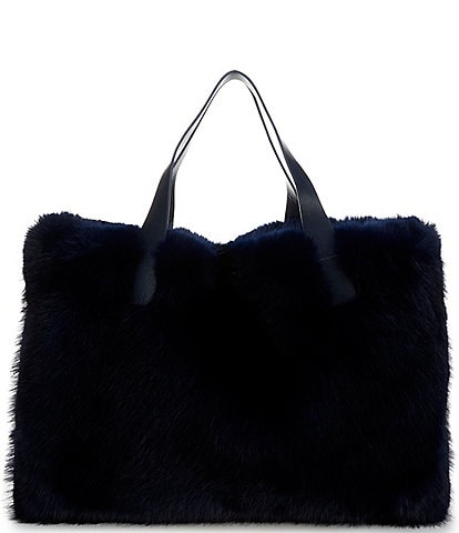 Azalea Wang Confidante Solid Faux Fur Tote Bag
