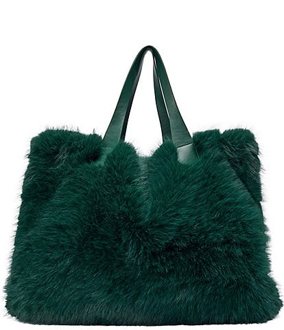 Azalea Wang Confidante Solid Faux Fur Tote Bag