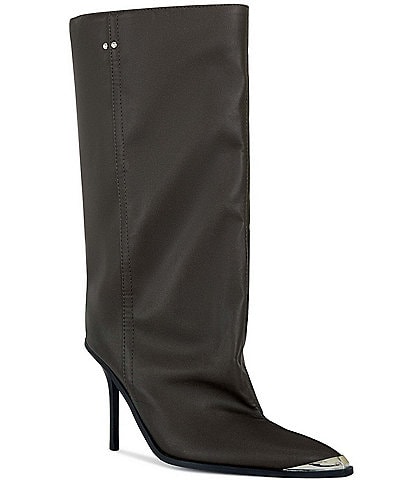 Azalea Wang Dusty Pointed Cap Toe Tall Boots