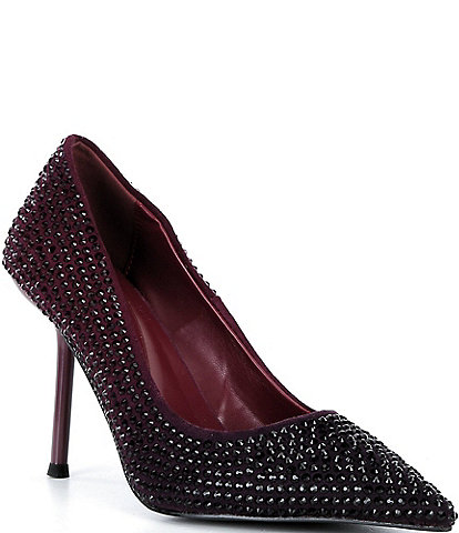 Azalea Wang Kaisseye Rhinestone Pointed Toe Pumps