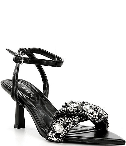 Azalea Wang Mael Rhinestone Pearl Dress Sandals