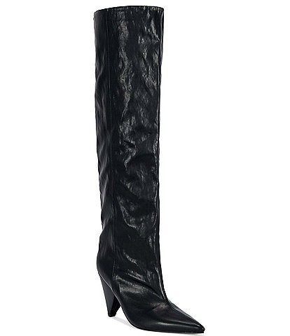 Azalea Wang Rembrandt Pointed Toe Over The Knee Boots