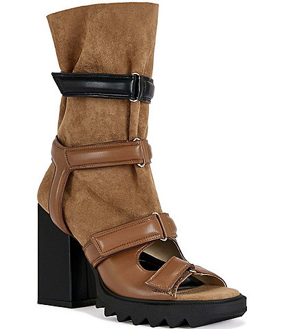 Azalea Wang Thierry Strapped Open Toe Booties