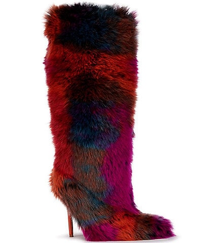 Azalea Wang Upsetter Faux Fur Knee High Boots