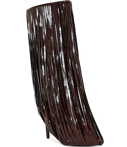 Azalea Wang Xantara Fixed Fringe Tall Boots