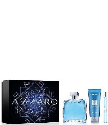Azzaro Chrome Eau de Toilette 3-Piece Men's Fragrance Gift Set