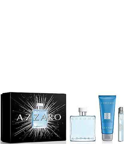 Azzaro Chrome Eau de Toilette 3-Piece Men's Gift Set