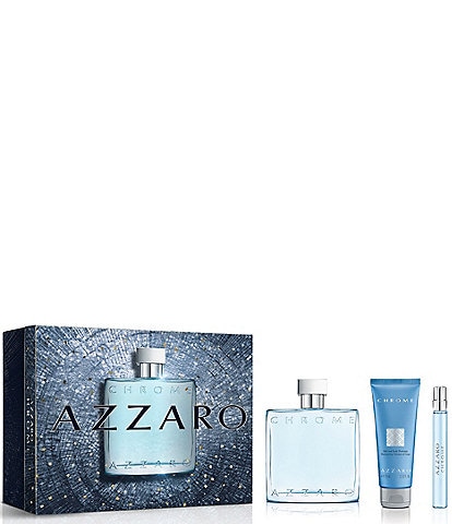 Azzaro Chrome Eau de Toilette 3-Piece Men's Gift Set