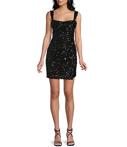 B. Darlin Sequin Front Slit Bodycon Dress