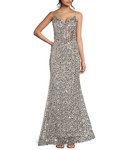 Dillards silver dresses hotsell