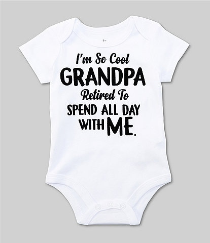 Baby Starters Baby 3-12 Months Short-Sleeve Grandpa Bodysuit