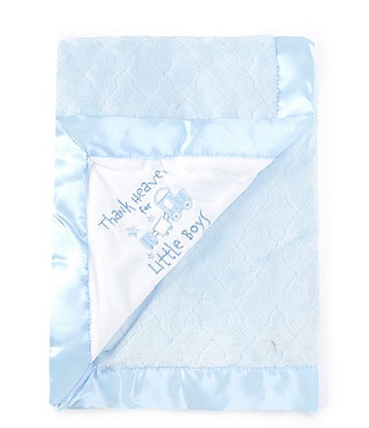 Baby Starters Baby Boys Thank Heaven For Little Boys/Textured Reversible Swaddle Blanket