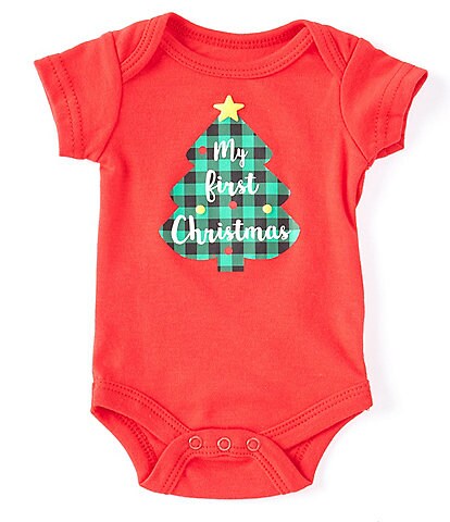 Baby Starters Baby Newborn-9 Months My 1st Christmas Tree Graphic Short Sleeve Bodysuit
