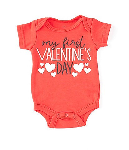 Baby Starters Baby Newborn-9 Months My 1st Valentine's Day Short Sleeve Bodysuit