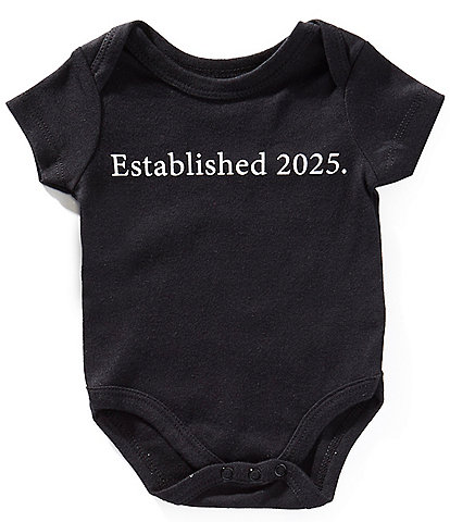 Baby Starters Baby Newborn-9 Months Short Sleeve Established 2025 Bodysuit