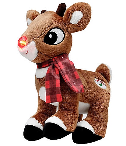 Baby Starters Rudolph The Red-Nosed Reindeer Musical Light-Up 10#double; Plush Toy