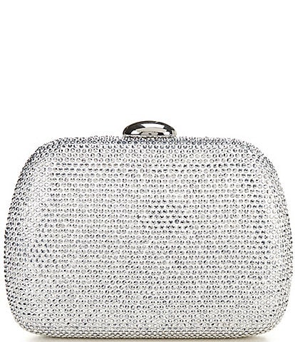 Badgley Mischka Blossom Crystal Minaudiere Frame Clutch