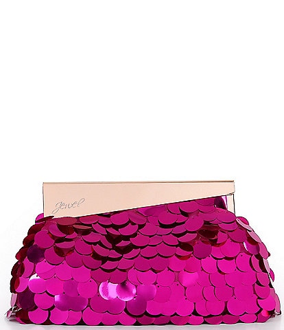 Badgley Mischka Edie Sequin Pouch Clutch