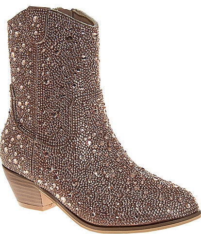 Badgley Mischka Girls' Naomi Rhinestone Boots (Youth)