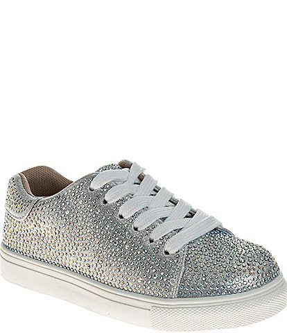 Badgley Mischka Girls' Tina Glitzy Rhinestone Sneakers (Youth)