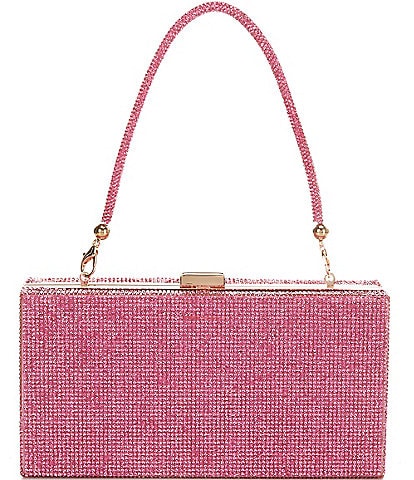 Jewel by Badgley Mischka Mila Allover Crystal Box Clutch