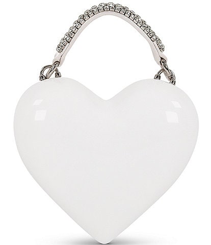 Badgley Mischka Jewel Heart Top Handle Crossbody Bag