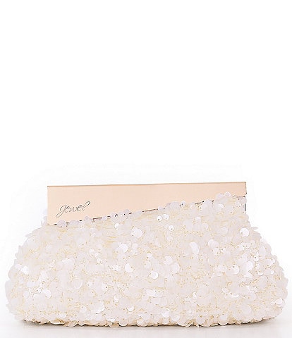 Badgley Mischka Lulu Soft Sequin Pouch Clutch