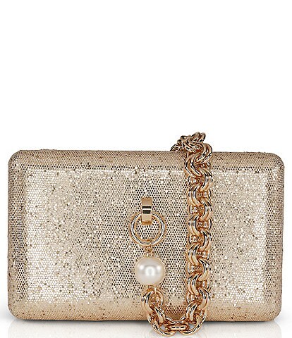 Gold clutch bag ZAFIRA