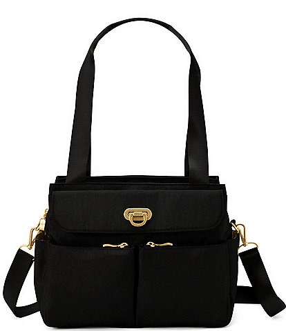 Baggallini Coastal Flip Lock Collection Trio Satchel Bag