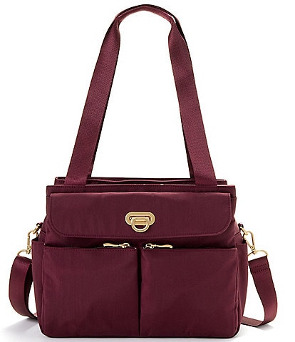 Baggallini Coastal Flip Lock Collection Trio Satchel Bag