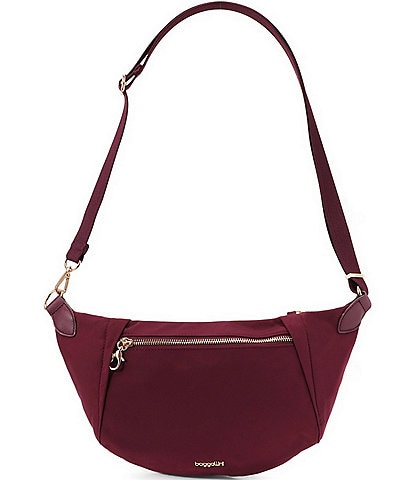 Baggallini Securtex® Jet Set Anti-Theft Collection Crescent Sling Bag