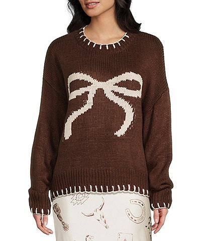 Bailey Rose Bow Design Sweater
