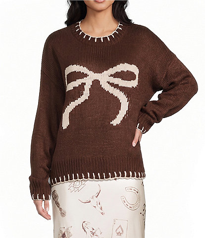 Bailey Rose Bow Design Sweater