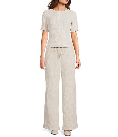 Bailey Rose Gauze Button Front Cardigan Coordinating Top