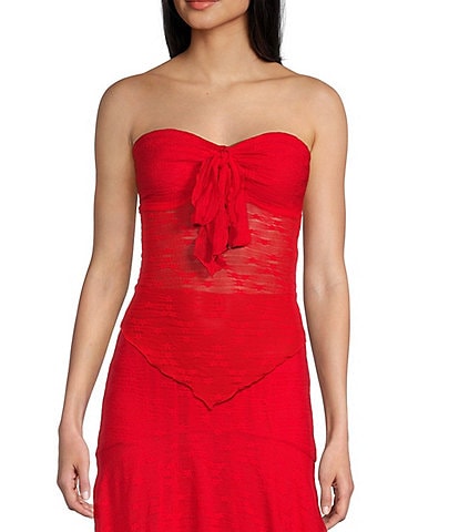 Bailey Rose Lace Knit Coordinating Tube Top
