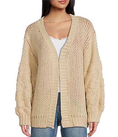 Bailey Rose Long Sleeve Oversized Lobster Cardigan