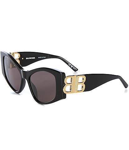 Balenciaga Women's BB0287S Dynasty 55mm Cat Eye Sunglasses
