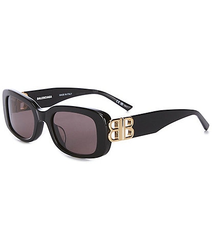 Balenciaga Women's BB0310SK Dynasty 53mm Rectangle Sunglasses