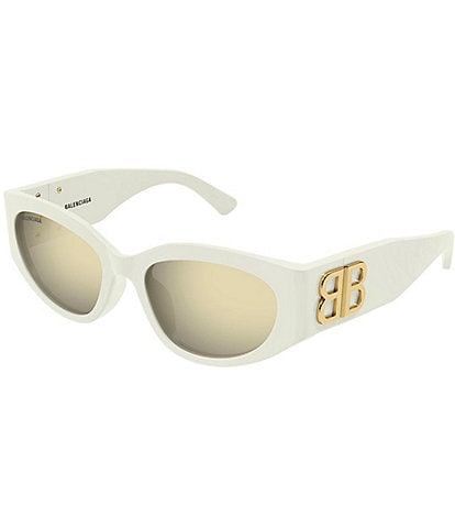 Balenciaga Women's Bossy 55mm Oval Sunglasses