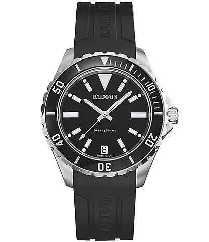 Balmain Men's Quartz Analog Black Strap Watch