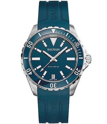 Balmain Men's Quartz Analog Blue Strap Watch