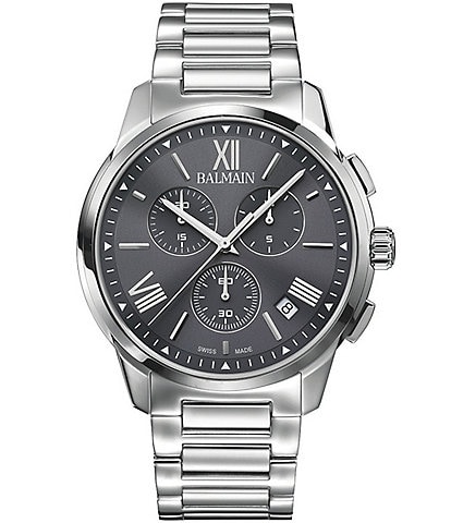 Balmain Men's Quartz Analog Stainless Steel Bracelet Watch