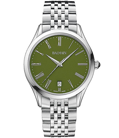 Balmain Men's Quartz Analog Stainless Steel Bracelet Watch