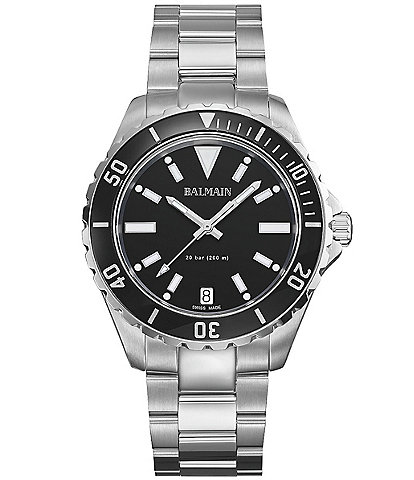 Balmain Men's Quartz Analog Stainless Steel Bracelet Watch