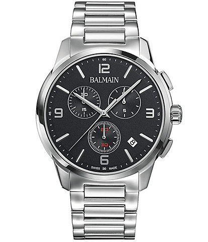 Balmain Men's Quartz Chronograph Stainless Steel Bracelet Watch