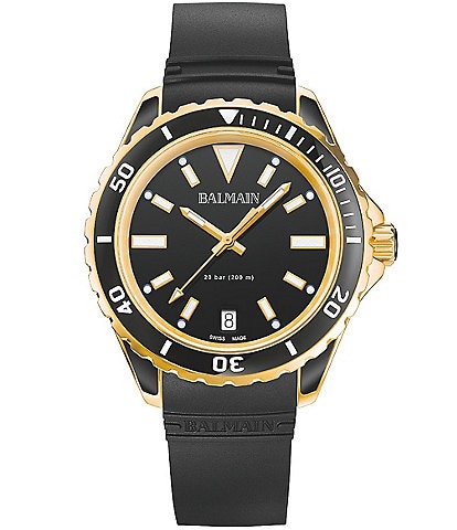 Balmain Women's Quartz Analog Black Leather Strap Watch