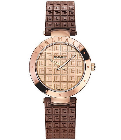 Balmain Women's Quartz Analog Leather Strap Watch