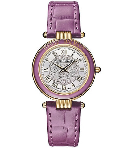 Balmain Women's Quartz Analog Leather Strap Watch