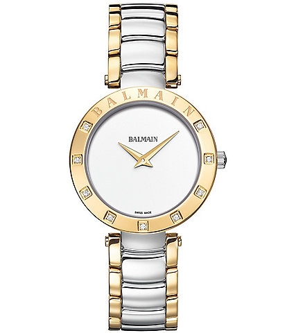 Balmain Women's Quartz Analog Two Tone Stainless Steel Bracelet Watch