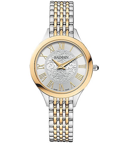 Balmain Women's Quartz Analog Two Tone Stainless Steel Bracelet Watch